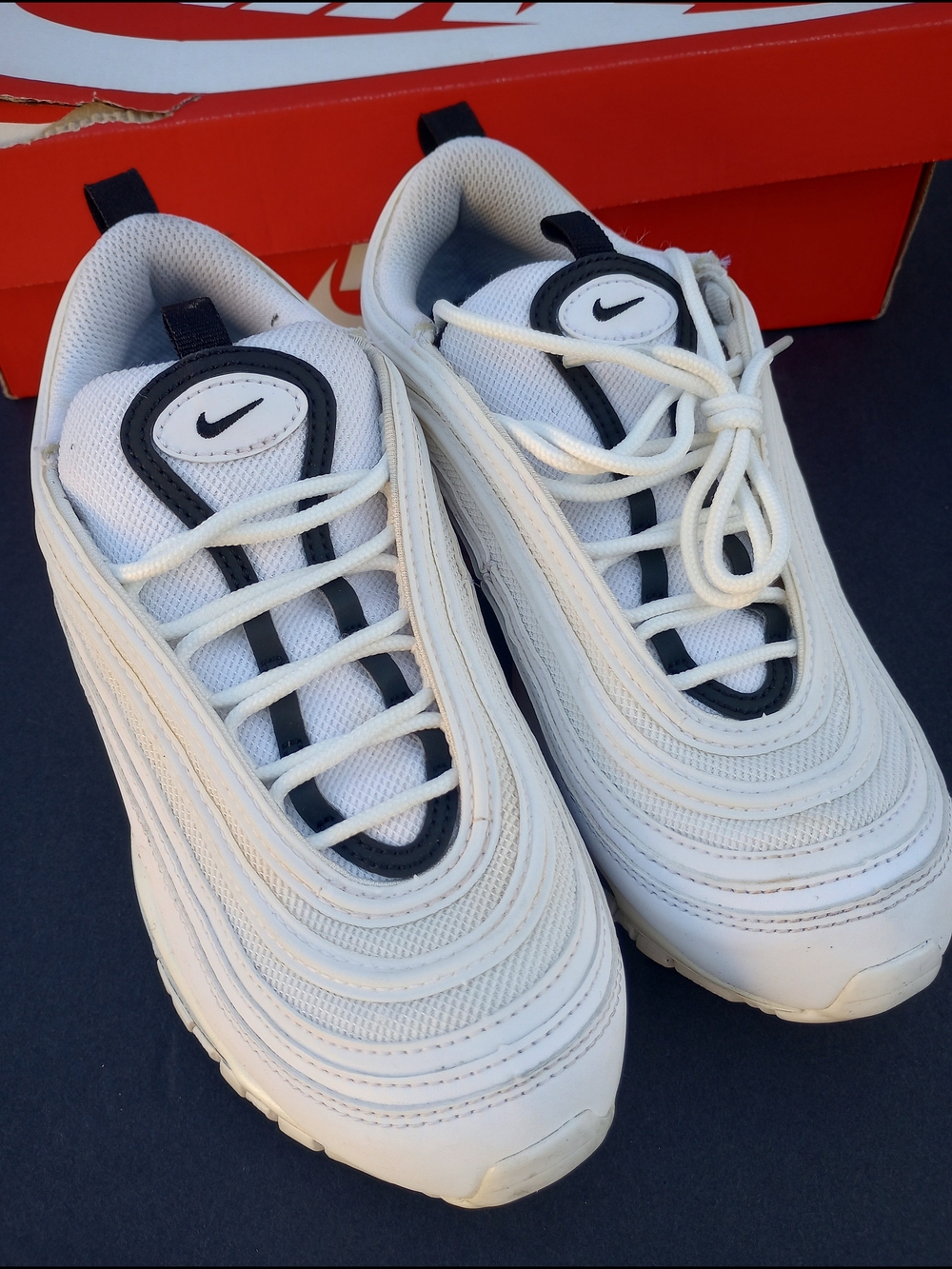 Nike Air Max 97 SummitWhite/Black Sneakers Size 6.5